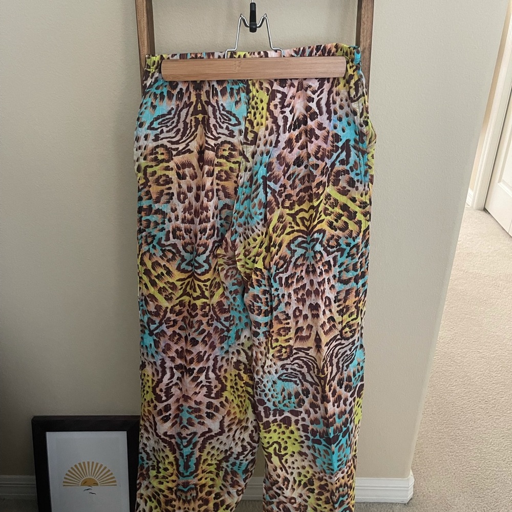 Luli Fama Diosa Salvaje Flare Bottom Pants XS NWT